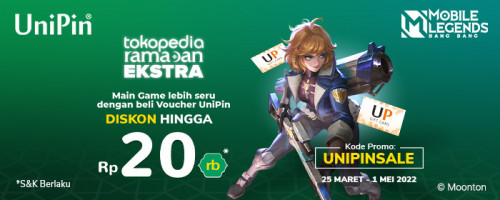 Main Game lebih Seru dengan Beli Voucher UniPin – Promo Diskon hingga Rp 20.000